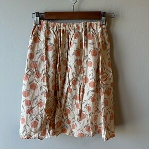 Rylee & Cru Tangerinel Print Cream Skirt
